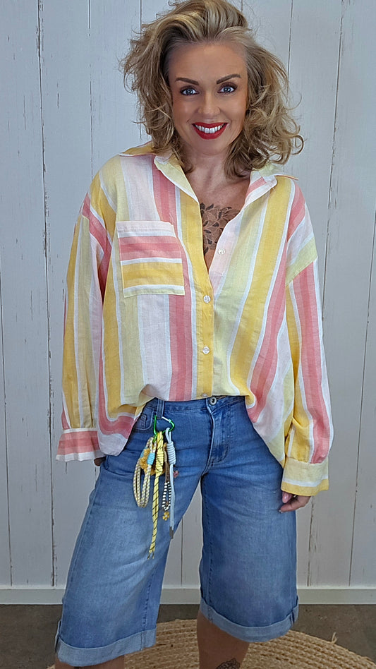 Sofie stripet skjorte