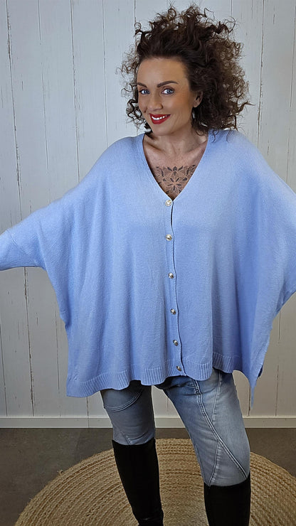 Enya cardigan lys blå
