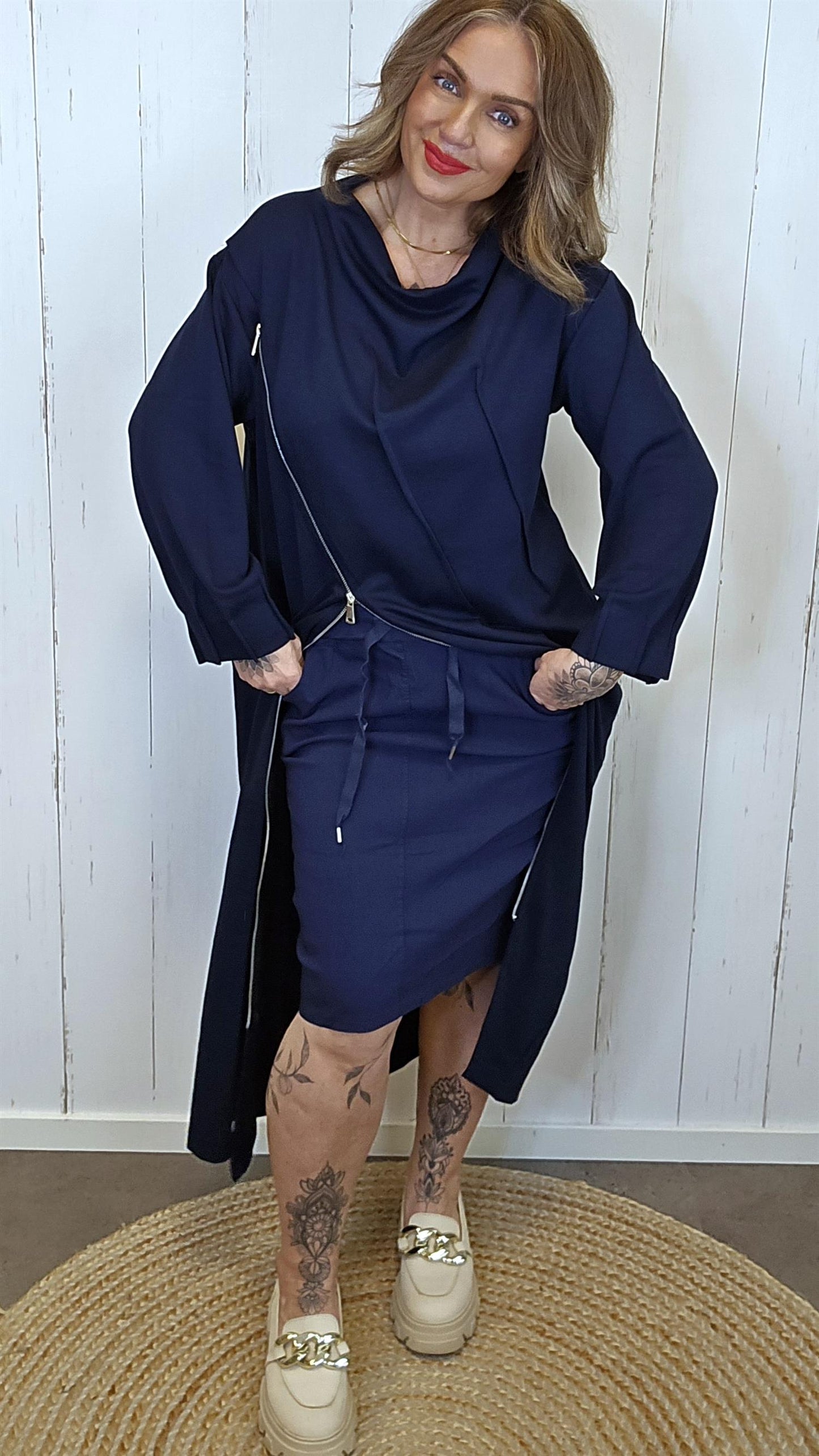 Alina kjole navy
