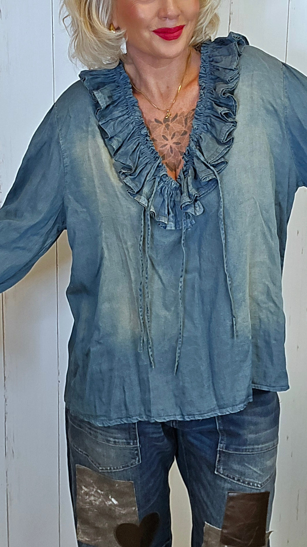 Elin tencelbluse