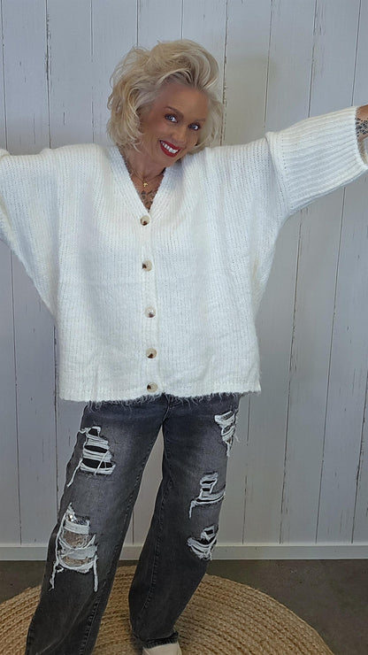 Stine genserjakke offwhite