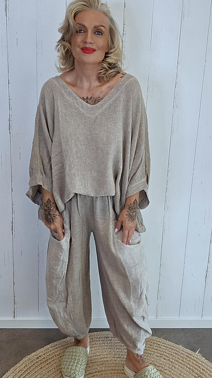 Tara topp taupe