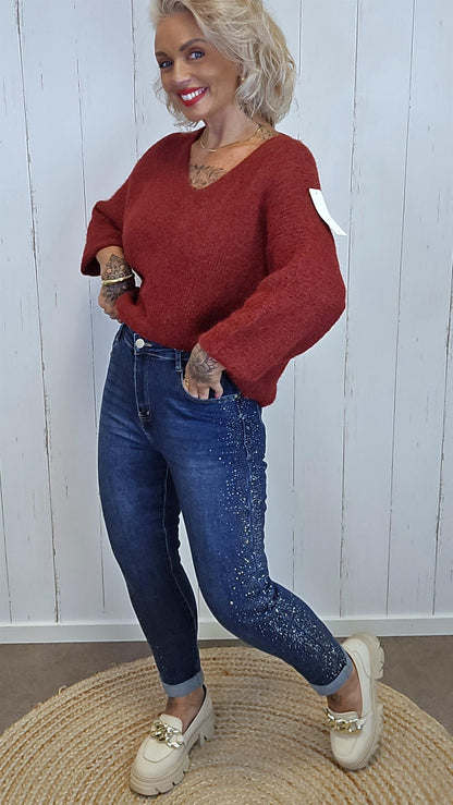 Mabel jeans med bling
