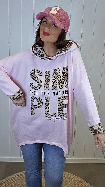 Simone hettegenser rosa