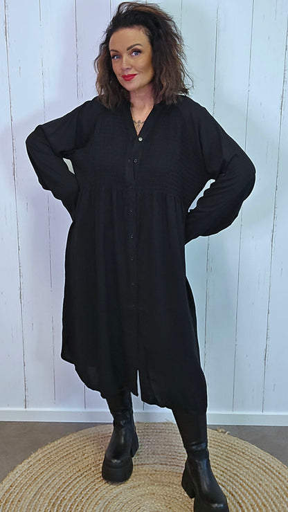 Peggy skjorte kjole svart