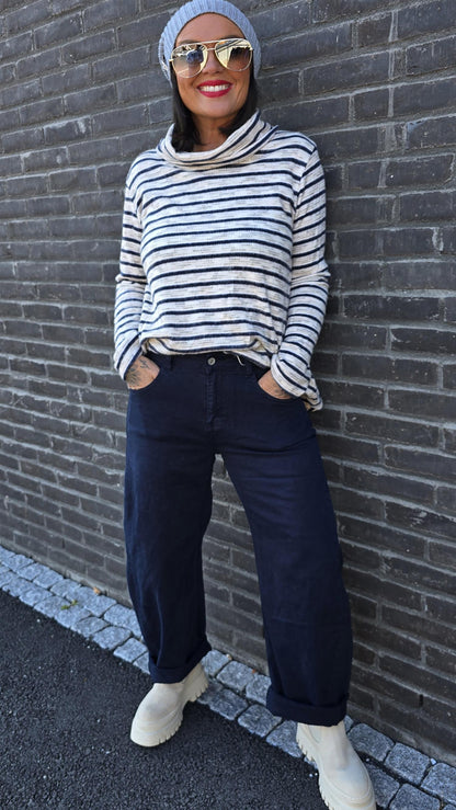 Annie turtleneck genser navy