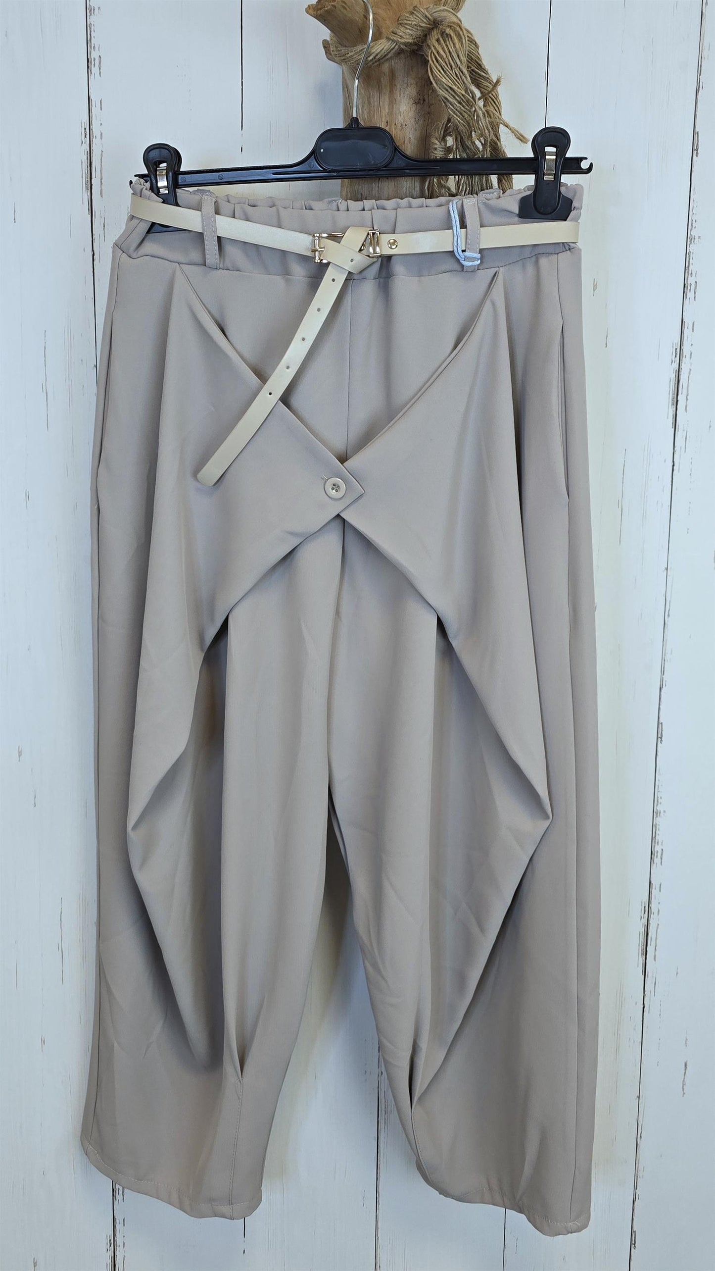 Sofie wrap bukse greige