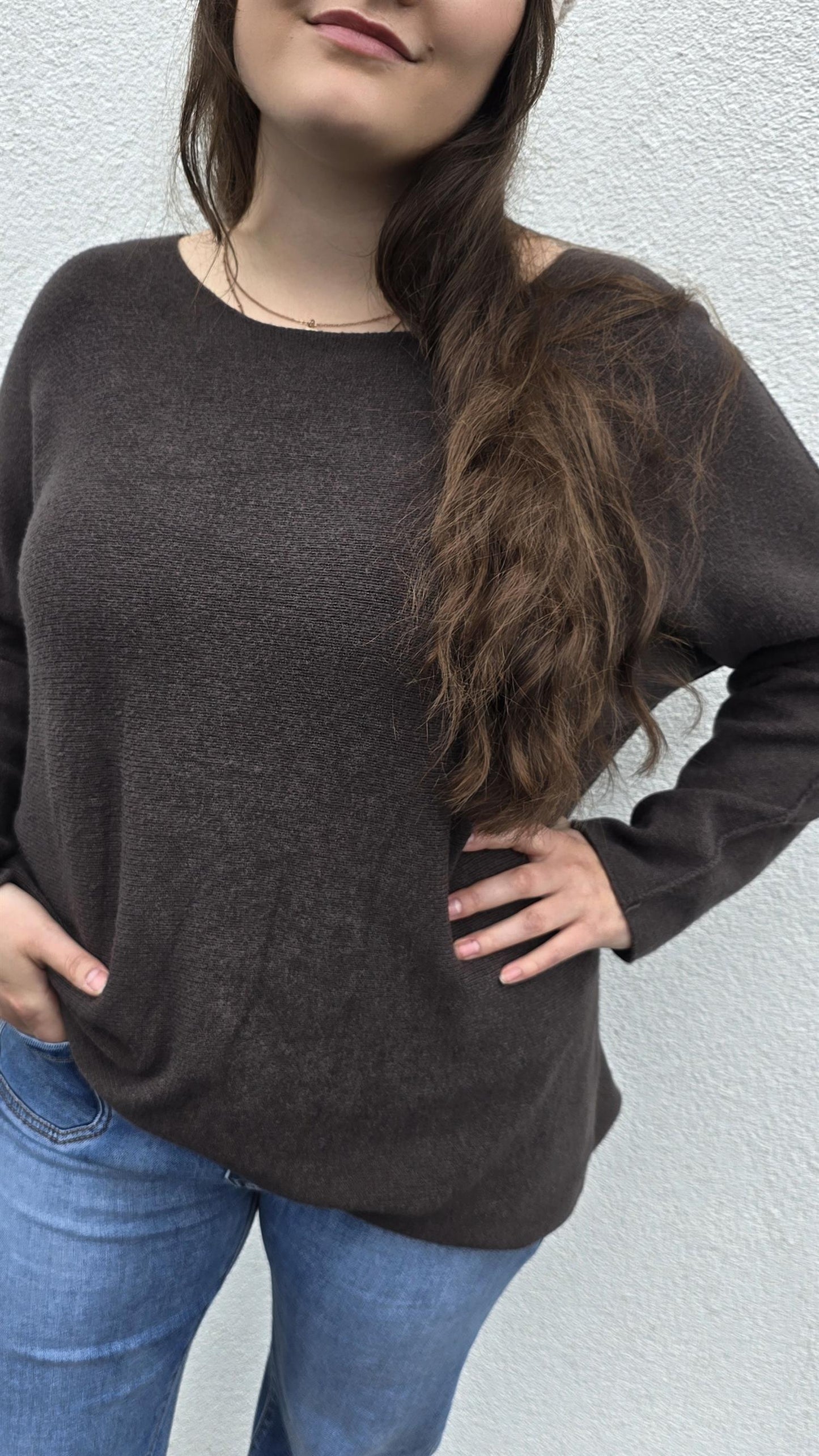 Sunniva genser brun