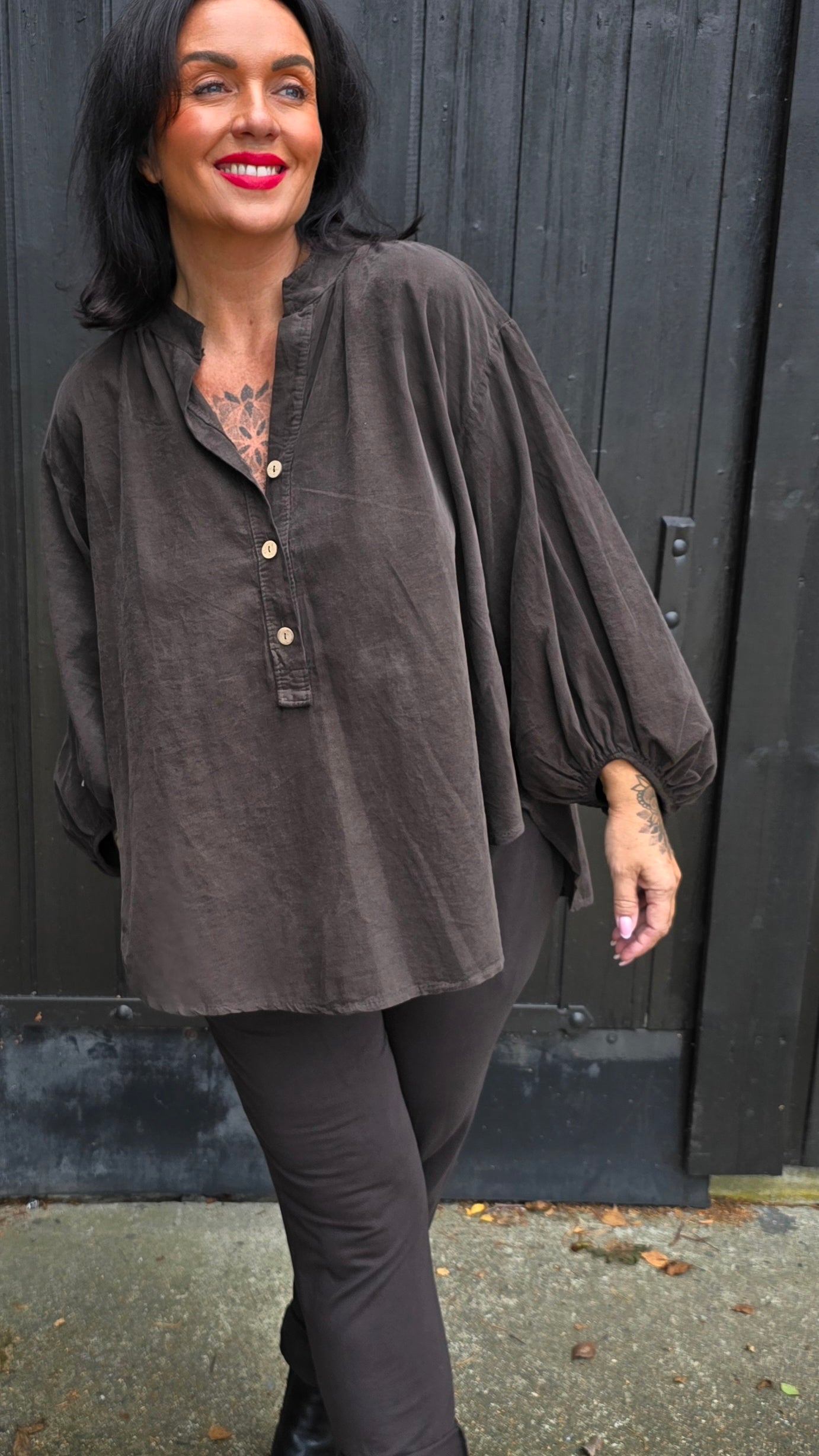 Merethe bluse brun