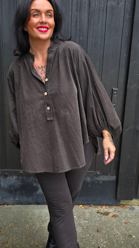 Merethe bluse brun