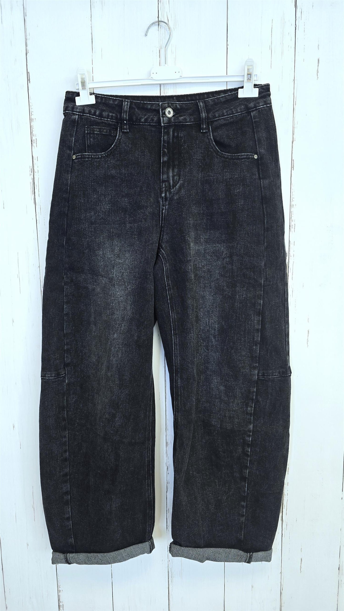 Nicky Barrel jeans svart
