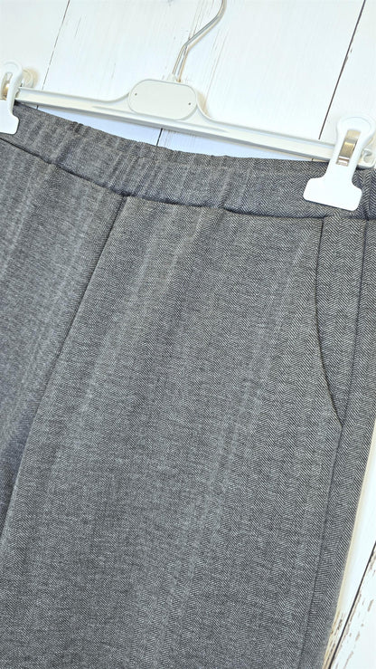 Viscose barrel pant grey
