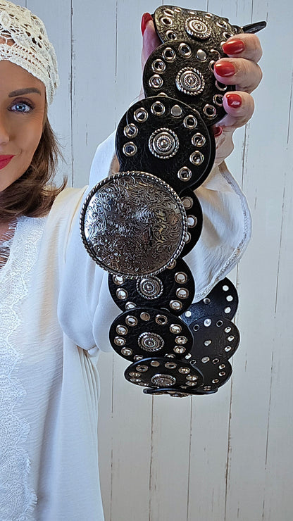 Boho belte svart