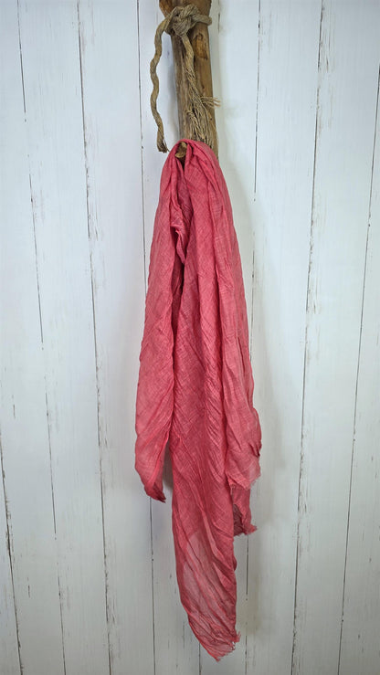 Crinkle skjerf stark rosa