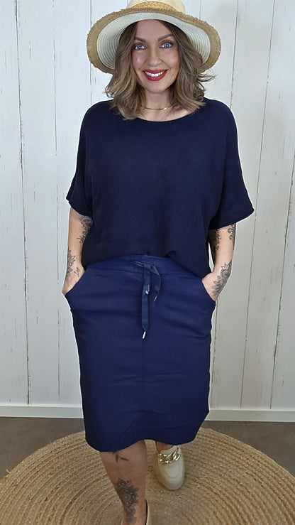 Luna genser topp navy