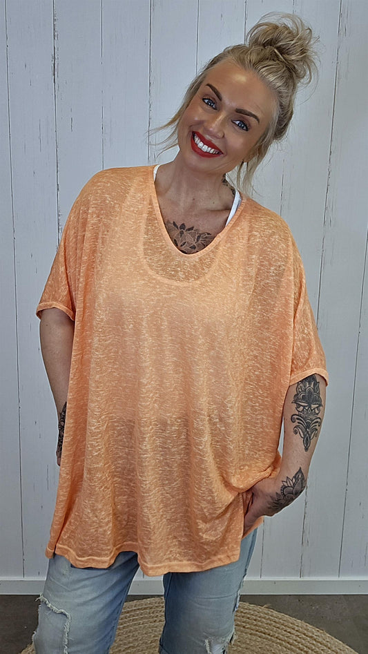 Catty oversized topp orange