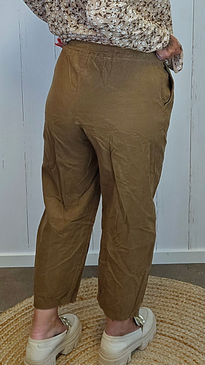 Lina bukse camel