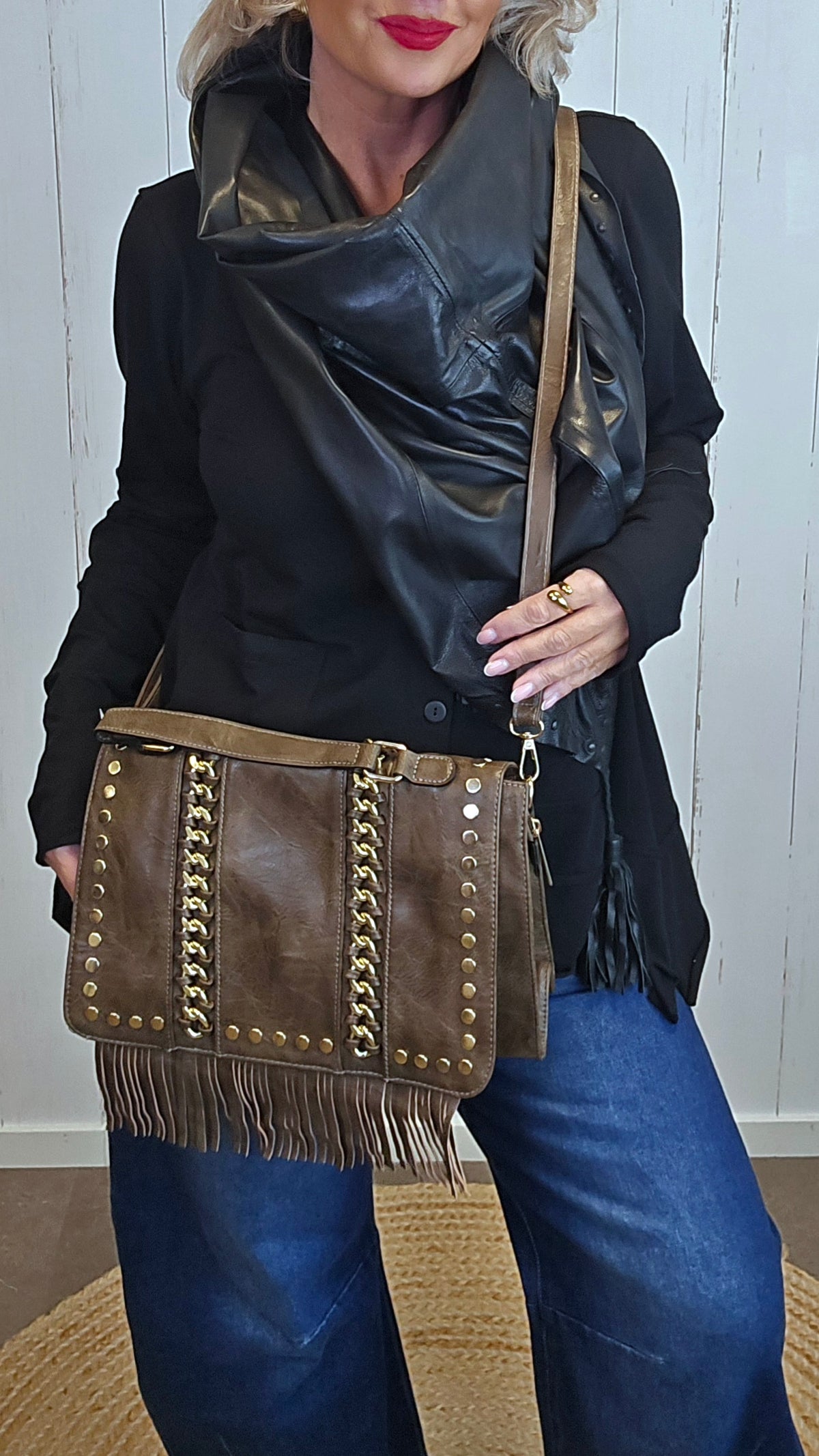 Tanja veske taupe