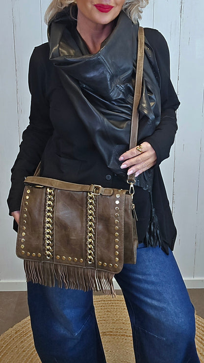 Tanja veske taupe