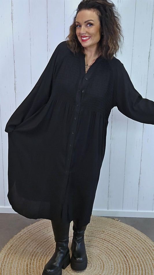 Peggy skjorte kjole svart