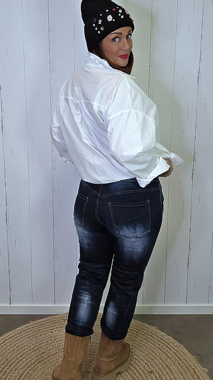 Tiril mørkeblå jeans