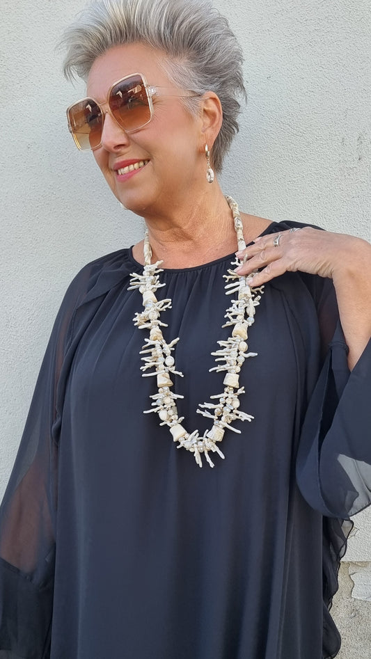 Gloria halskjede beige