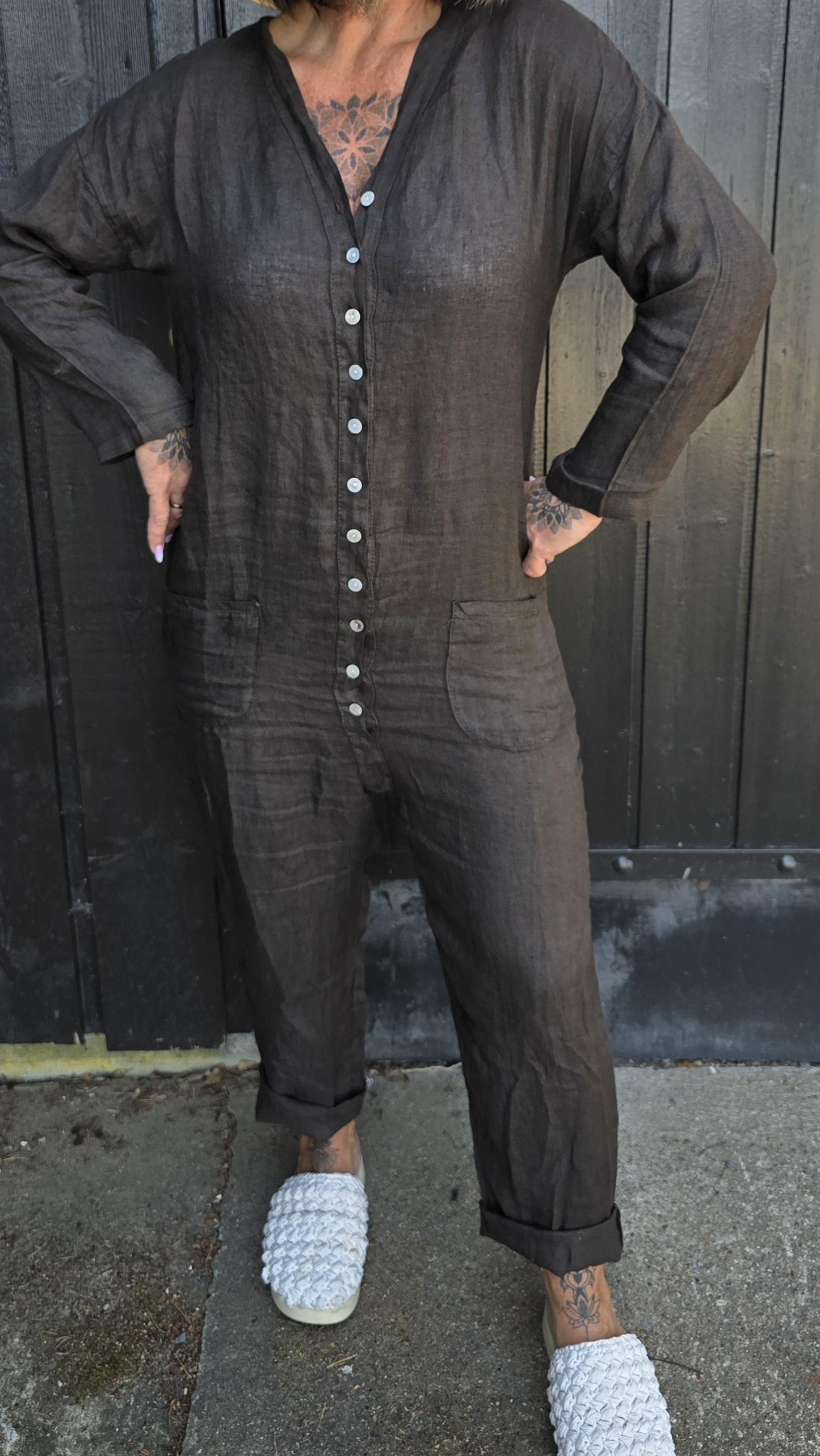 Fiona lin jumpsuit brun