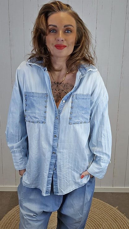 Iris skjorte med denim