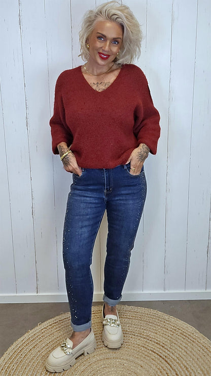Mabel jeans med bling