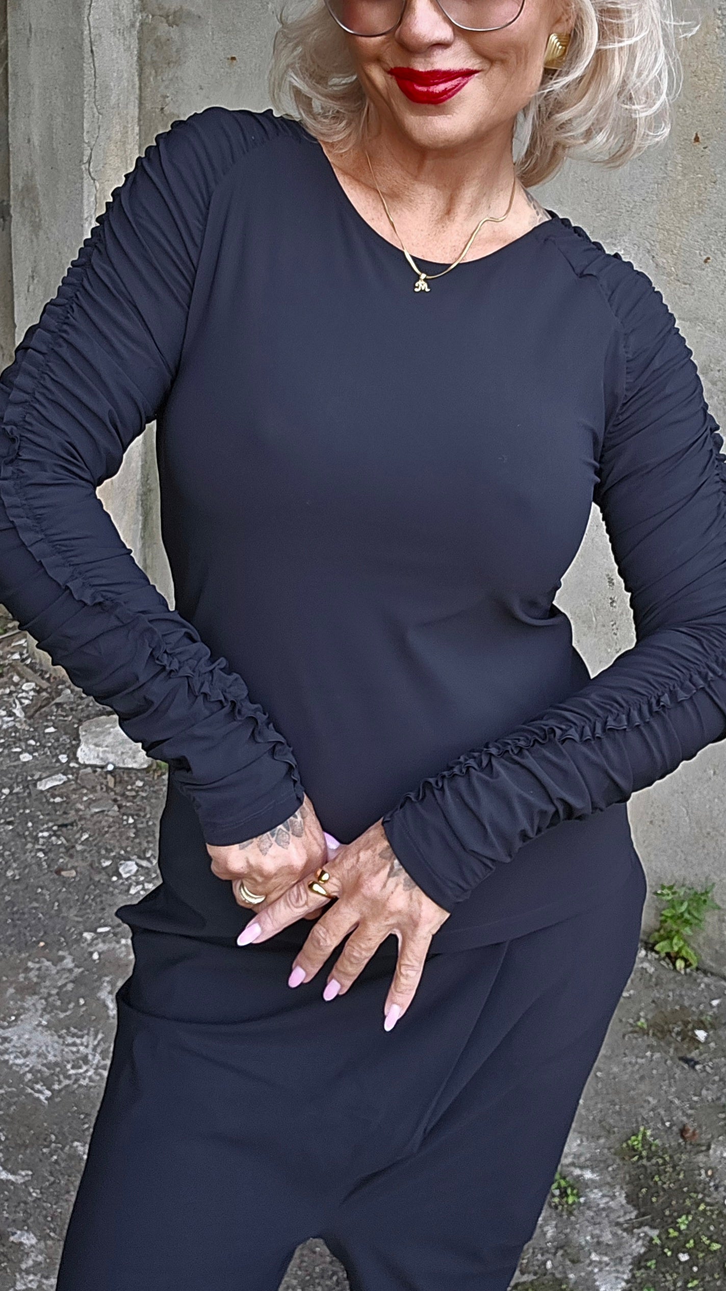 Carlina top technical jersey black