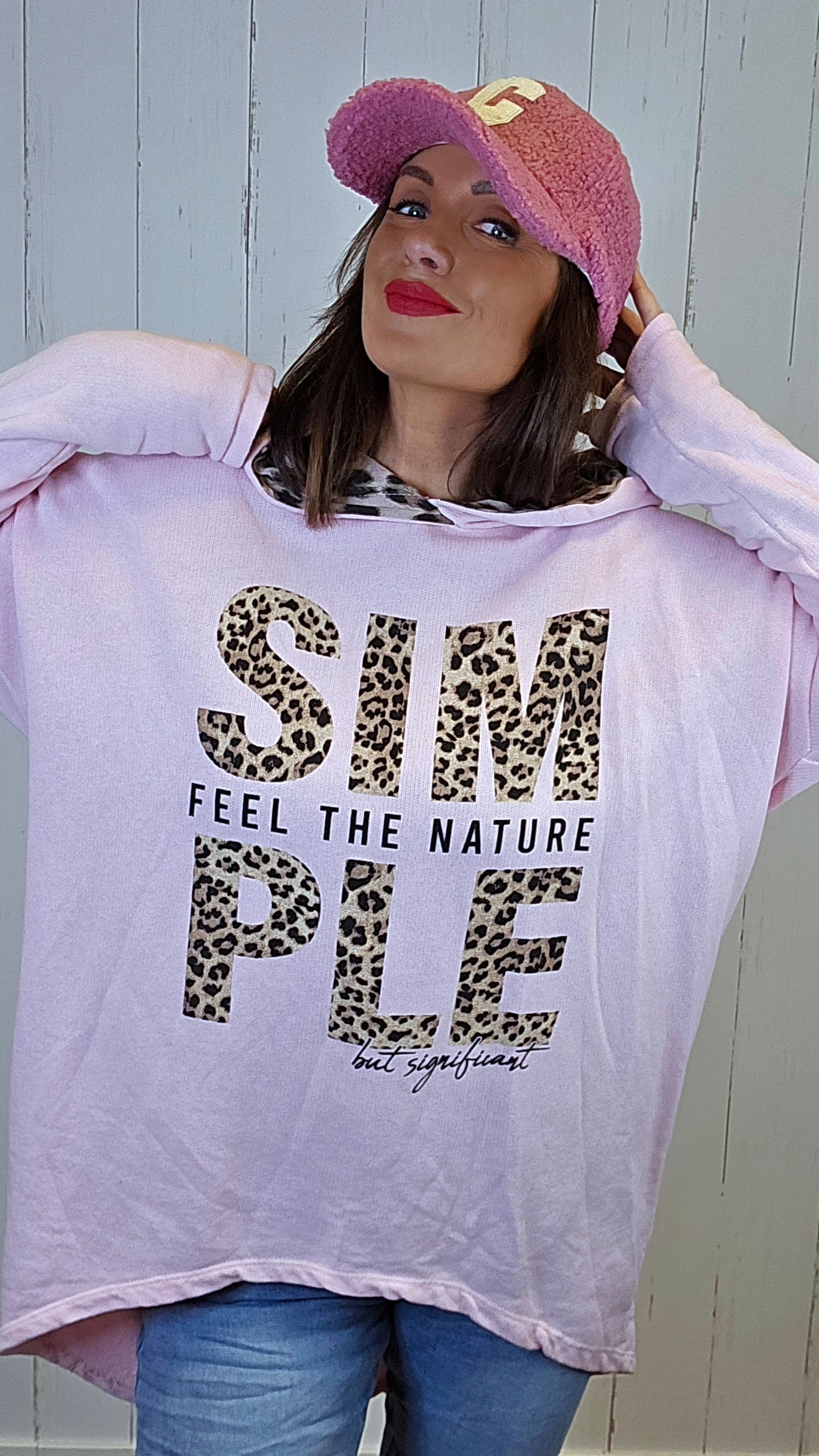 Simone hettegenser rosa