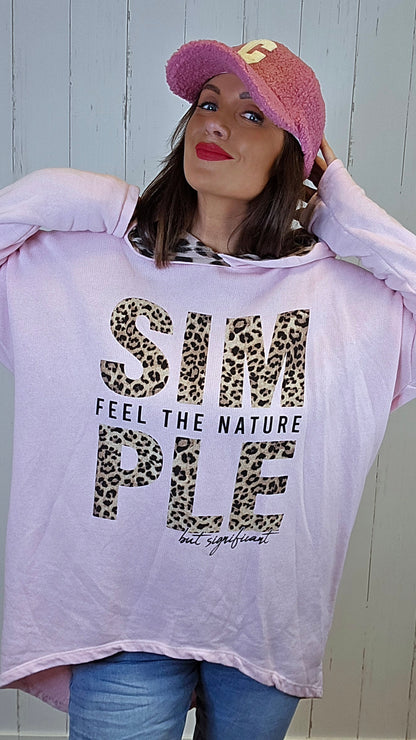 Simone hettegenser rosa