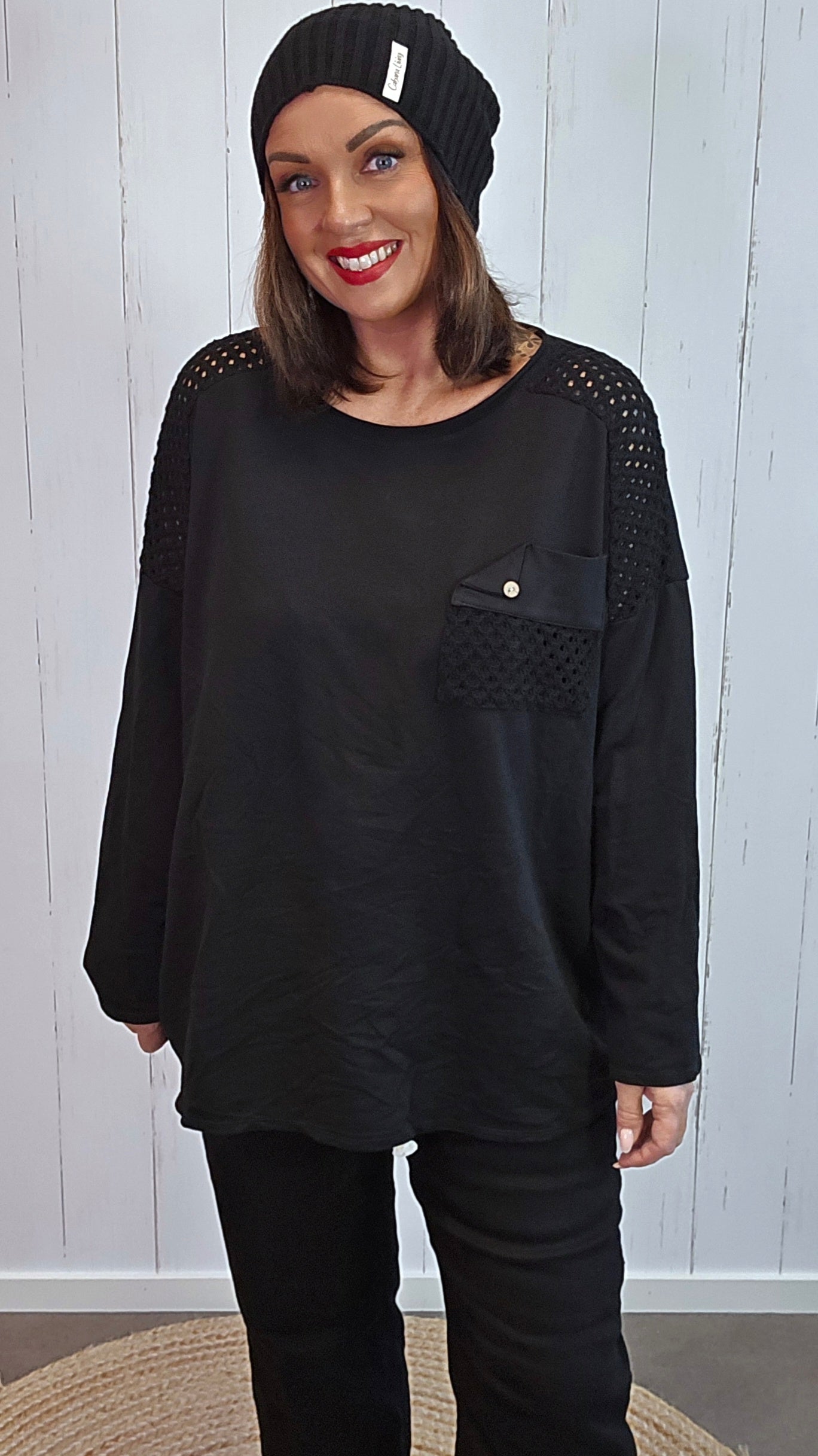 Elena topp svart