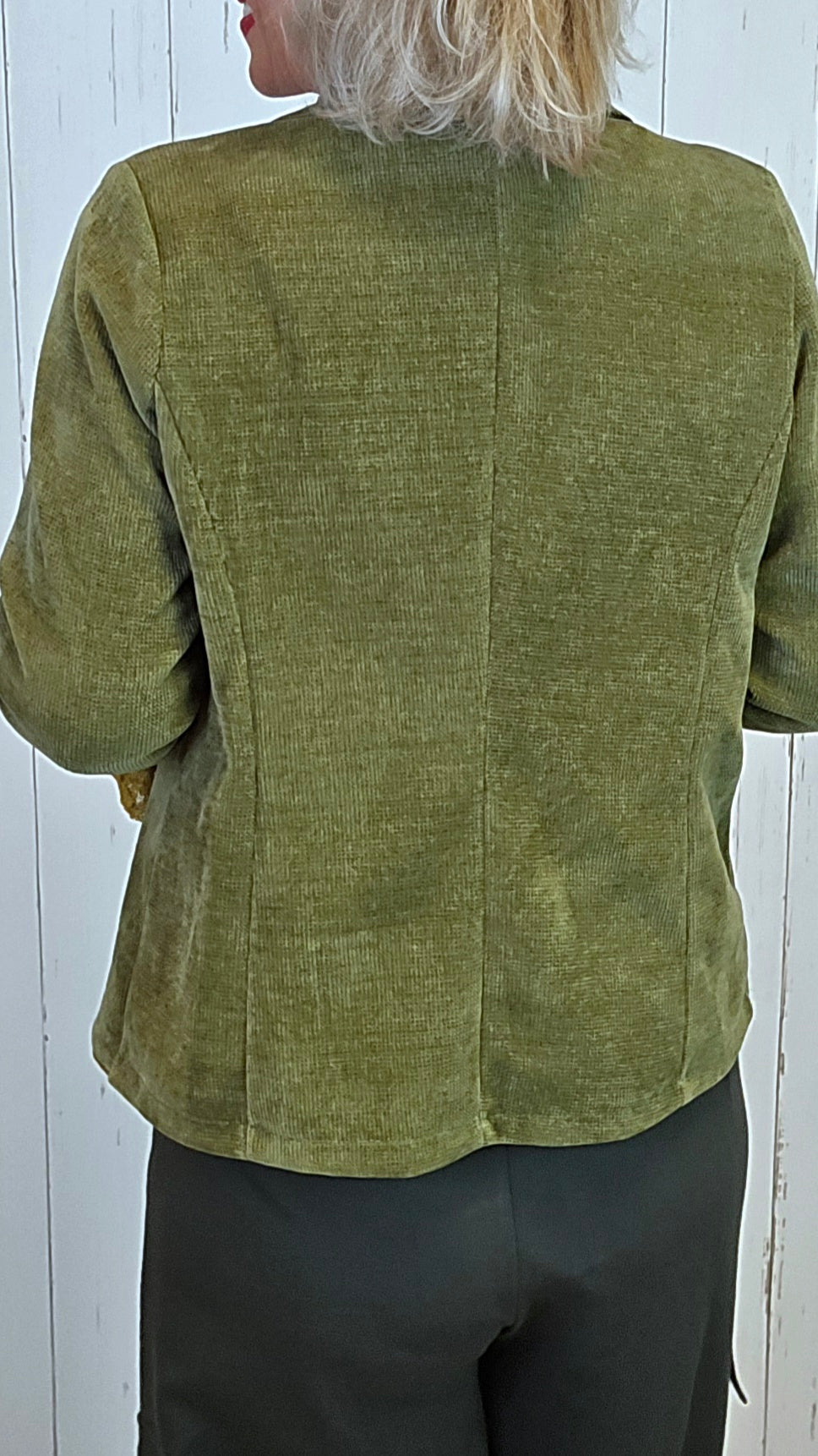 Selma cord blazer grønn