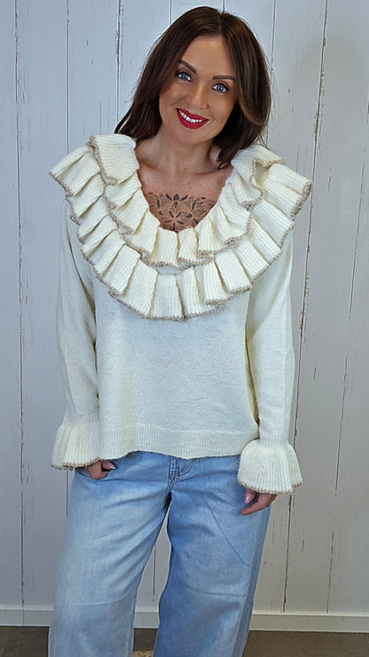 Zelda genser med volanger