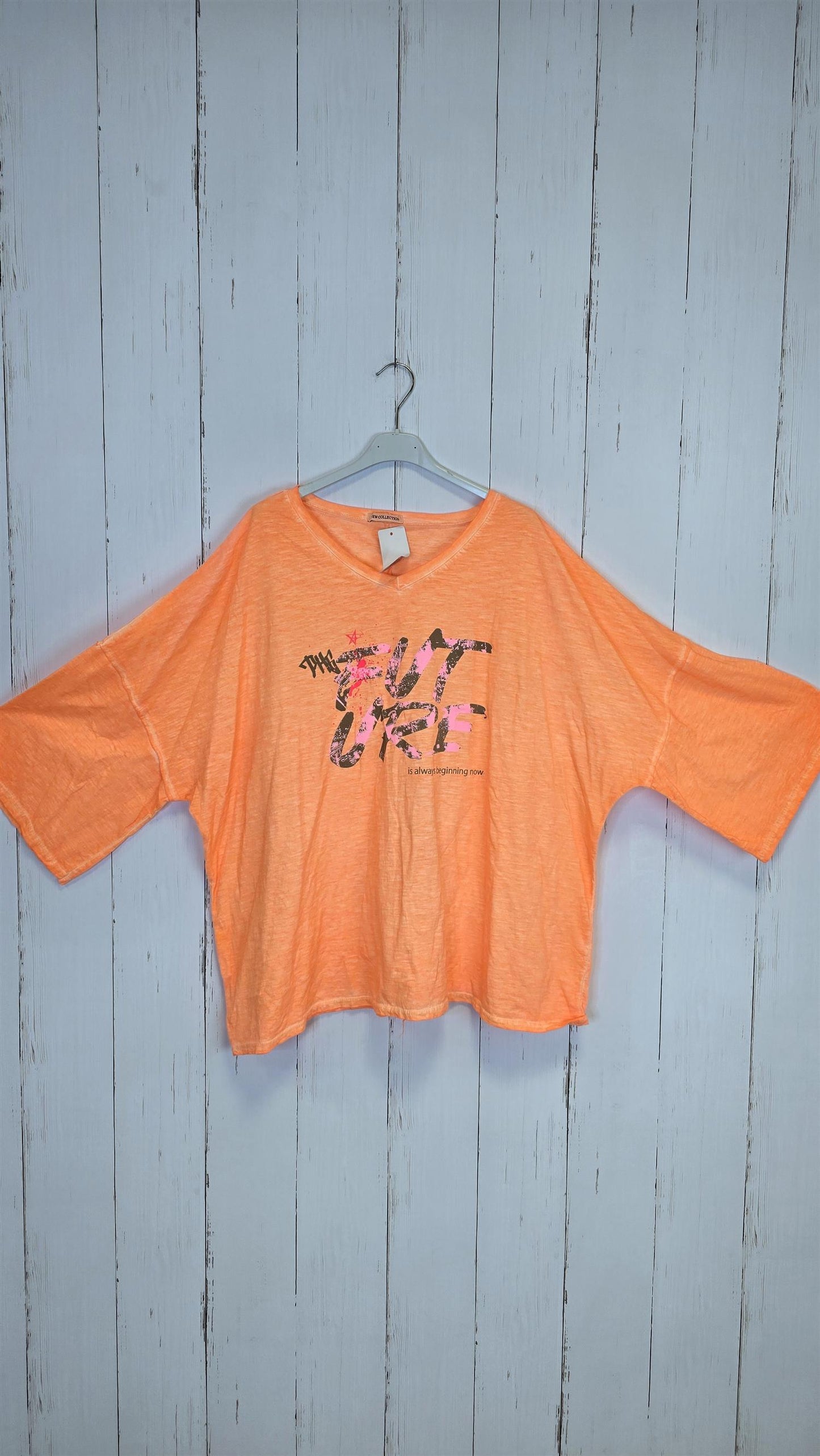 Future oversized topp neon orange