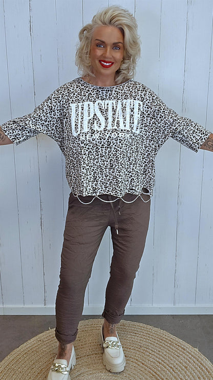 Leo topp beige