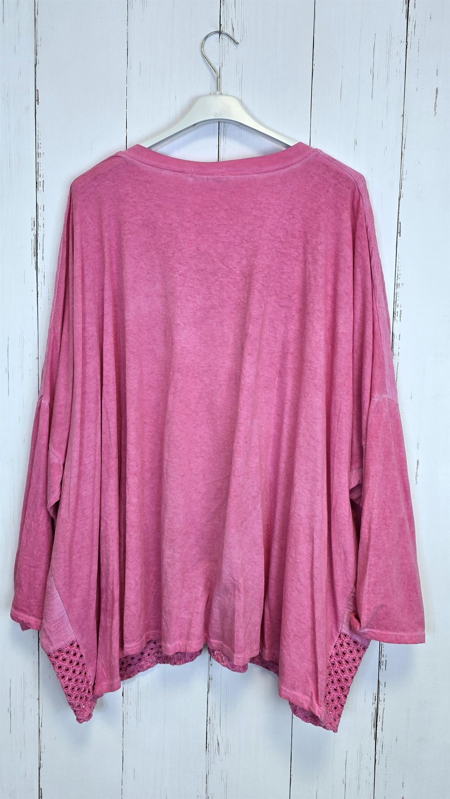 Giselle baggy topp rosa