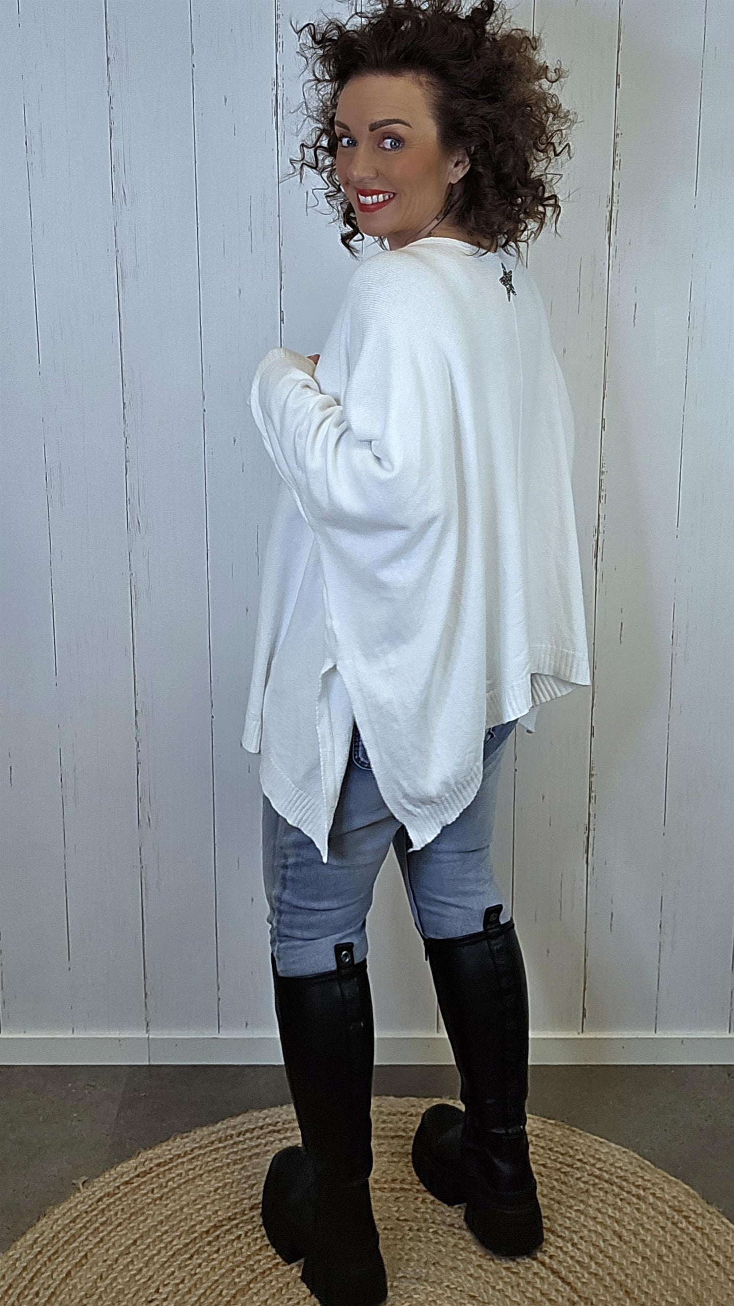 Enya cardigan hvit