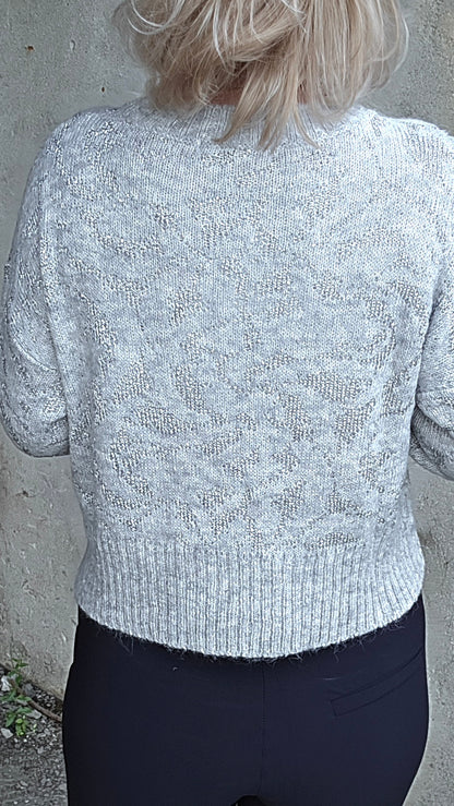 Pullover shiny alpaca grey