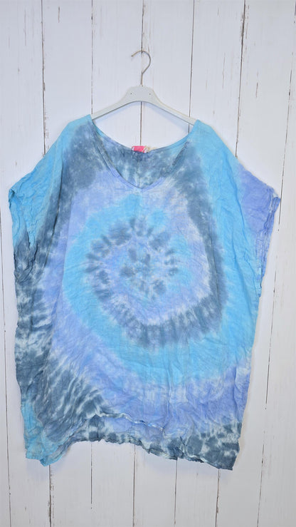Tie Dye Linkjole Turkis
