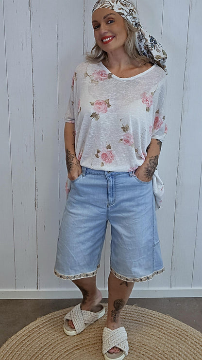 Della denim shorts