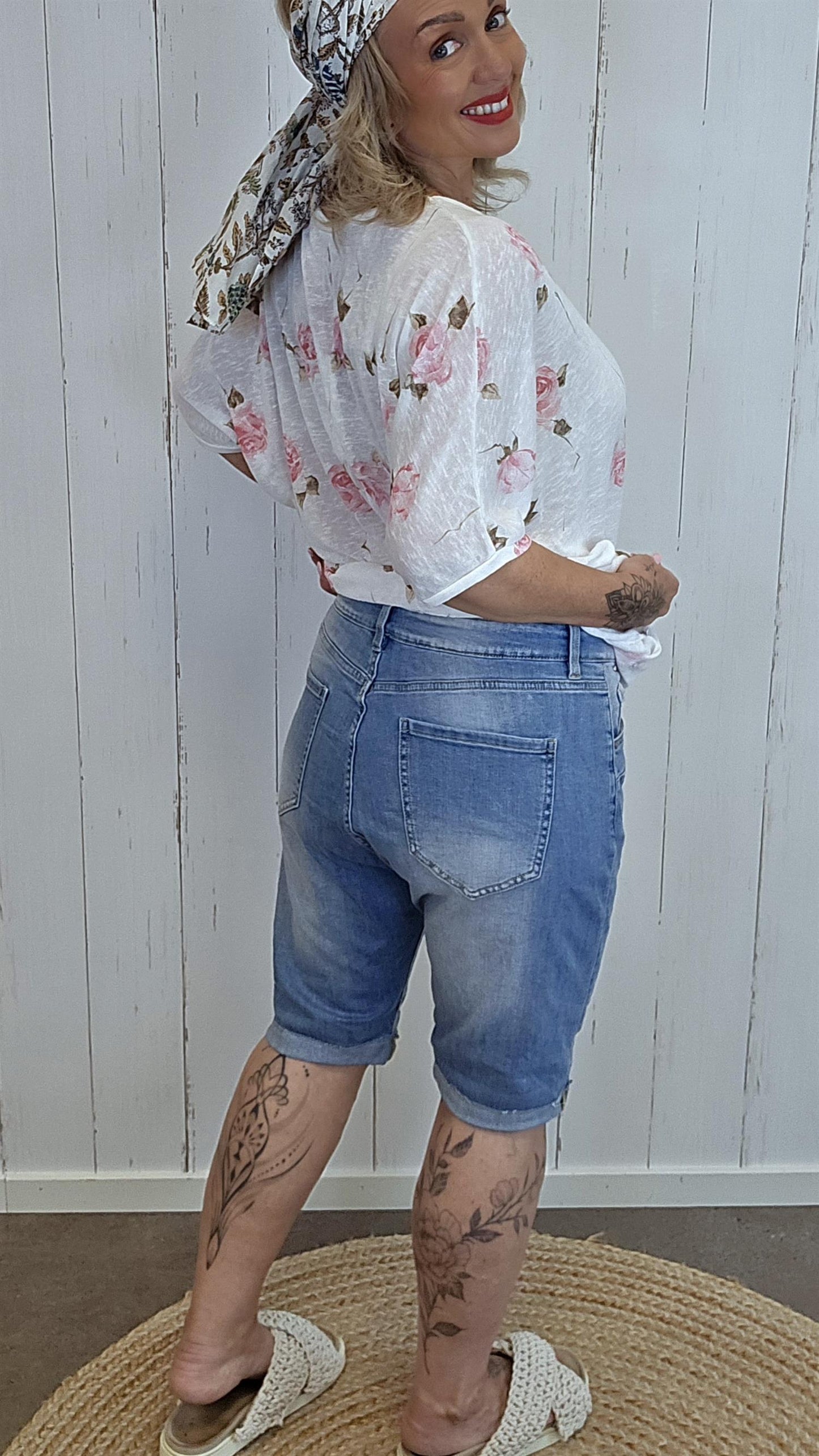 Sofia denim shorts