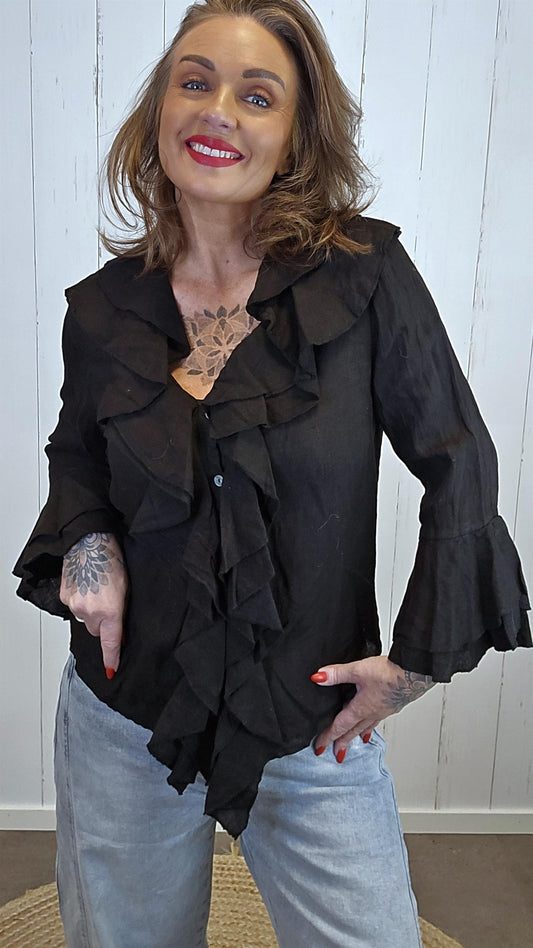 Abby lin skjorte svart