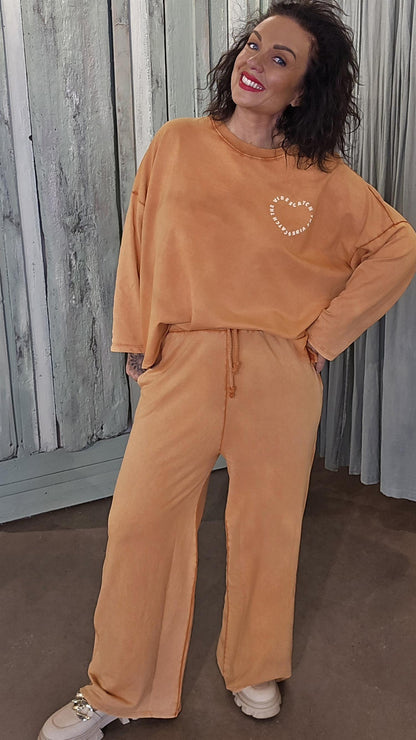 Good Vibes genser orange