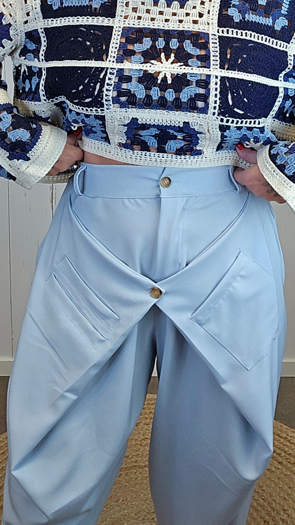 Tiril bukse lys blå