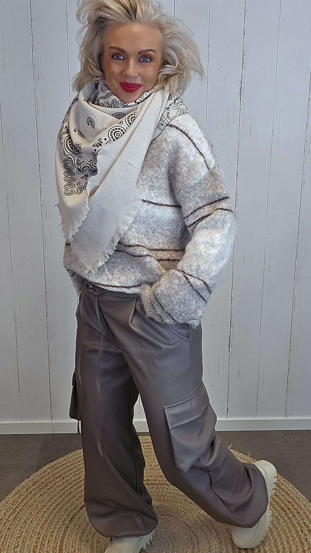 Tracy bukse taupe