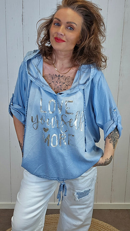 Vilma Denim Look hettegenser