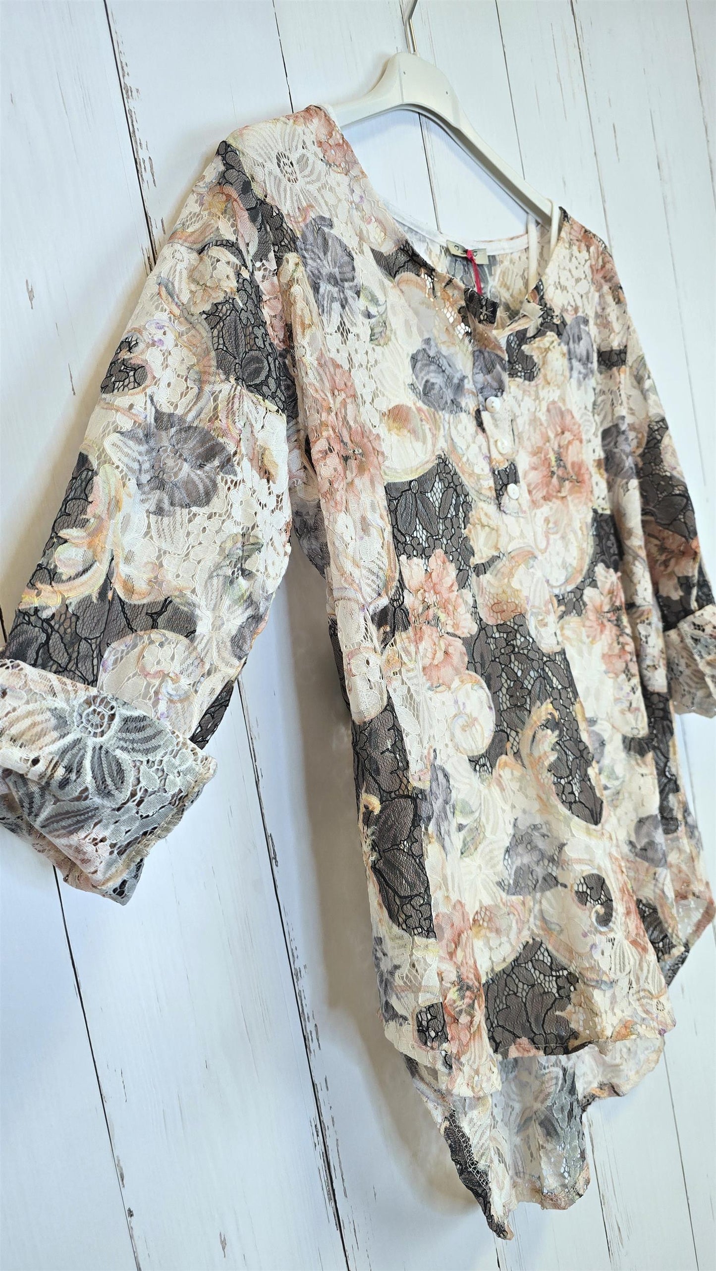Celine lace topp svart