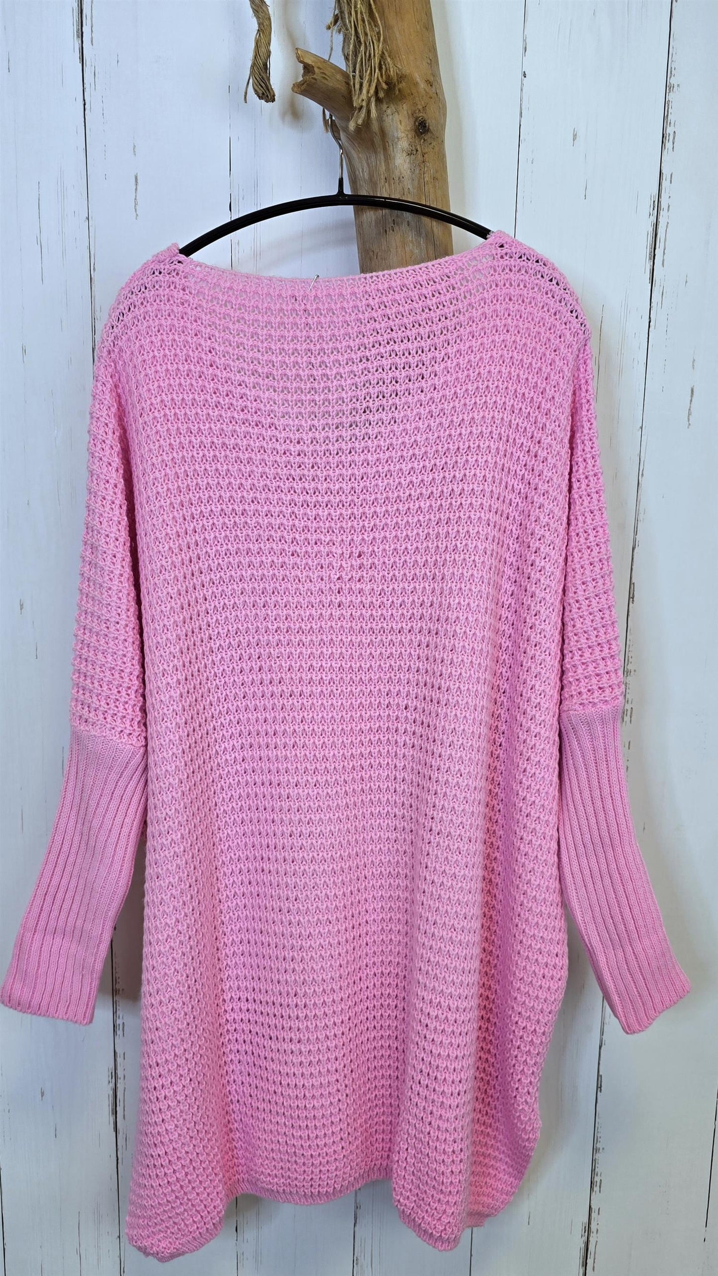 Line strikkegenser rosa